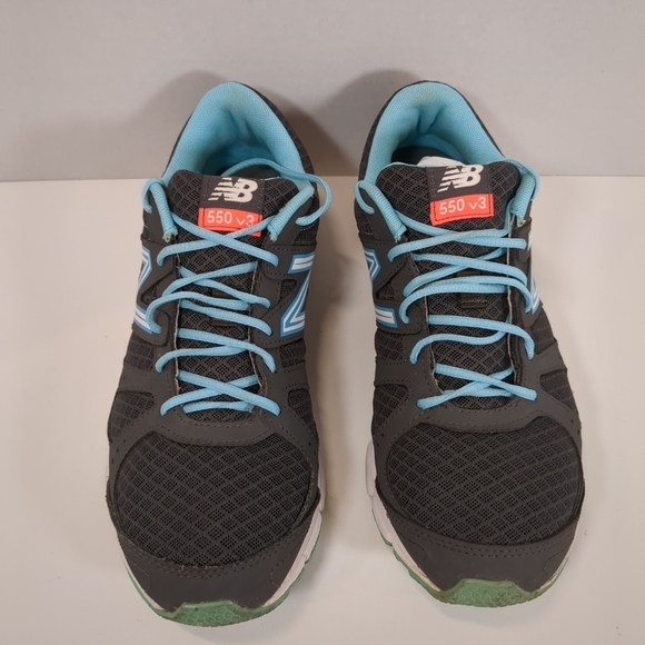 New Balance women's 500 v3 running shoes , gray and blue, size 9 - Picture 4 of 10